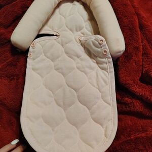 Quilted Baby Swaddle in Soft Pink